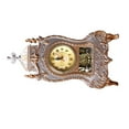 thumbnail image 3 of 1Pc Creative European Style Desk Clock Fashionable Decorative Table Clock Without Battery Archaistic Clock Decor Musical Time Bell for Home Office Living Room Bedroom (Brown), 3 of 6