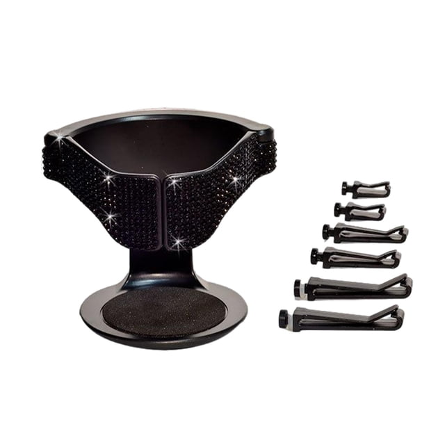 Portavasos para coche, accesorios interiores, organizador de ventilación de aire acondicionado, capacidad máxima de 1 kg Negro