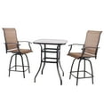 thumbnail image 1 of 3 PCS Swivel Bar Set out of doors furnishings Bistro Set, 1 of 7