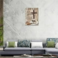 thumbnail image 2 of Christian Coffee Wall Art Coffee Bean Cross Pictures Wall Decor Rustic Kitchen Christ Coffee Painting Canvas Prints Inspirational Framed Modern Artwork Home Kitchen Dining Room Cafe Decor 12"x16", 2 of 6