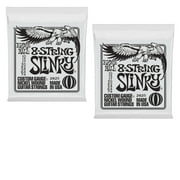 2 PACK Ernie Ball P02625 8-String Slinky Electric Nickel Wound