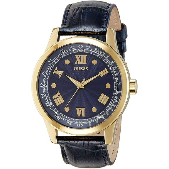 Guess Men's W0662G3, Dress Sport,Leather Strap,Stainless Steel Case,50m WR