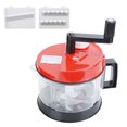 thumbnail image 1 of Vegetable Shredder, Stainless Steel+Plastic Manual With 3 Shredders Vegetable Cutter, For Home Resturant Juicing Chopping Vegetables L, 1 of 8