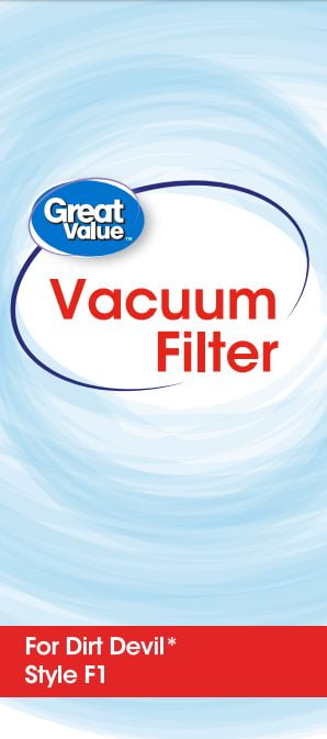 Great Value - Dirt Devil Style F1 Premium Vacuum Filter, 2342