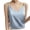 Blue, variant on Women's Summer Casual Sleeveless Tank Top V-Neck Solid Satin Vest Basic Comfy Relaxed Party Travel Beachwear, Green XXL