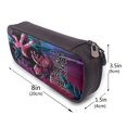 thumbnail image 3 of Jujutsu Anime Kaise Black Leather Pencil Case Zipper Stationery Storage Bag,Ideal For Travel Lovely Functional, 3 of 6