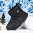 thumbnail image 4 of Otqutp Kids Snow Boots for Boys Girls Winter Plus Velvet Thick Warm Outdoor Boots Waterproof Booties with Faux Fu𝗿 Lined, 4 of 7