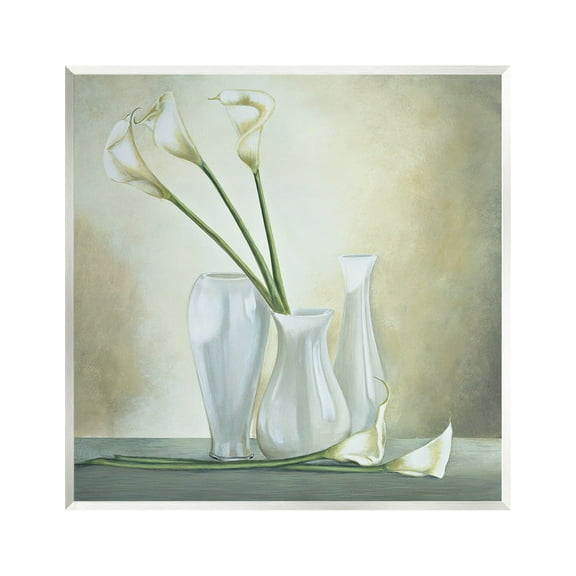 Stupell Industries Calla Lilies Vase Painting Botanical & Floral Painting Unframed Art Print Wall Art, 12 x 12