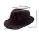 thumbnail image 4 of Sombreros para hombre y mujer, estilo clásico, a rayas, de paja, de punto, protector solar, jazz británico, de poliéster., 4 of 5