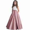 thumbnail image 4 of Tfken Girls Dresses Soft Comfy Holiday Travel Girls Tutu Dresses A Line Party Fashion Comfortable Bowknot Tie Child Classic Clothes Size 3-4 Years, 4 of 4