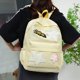 thumbnail image 2 of Y2K Mochila para mujer Bolsos estéticos Mochila con patrón de estrellas para viajes de trabajo Amarillo, 2 of 7