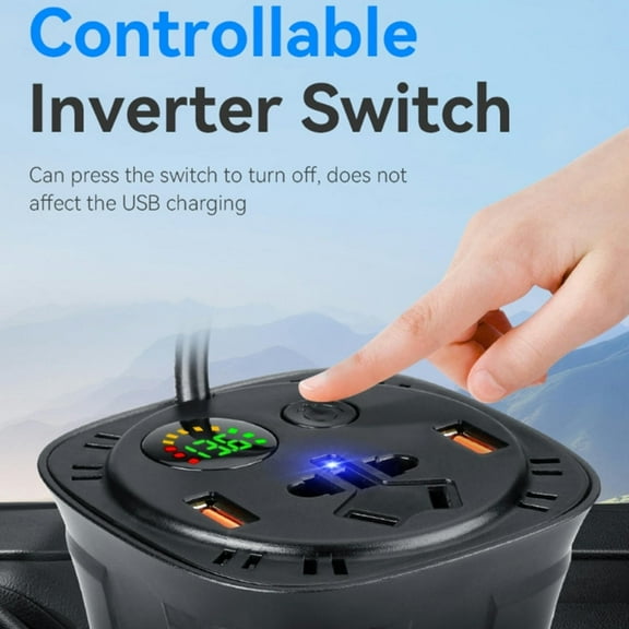 FOR 120W Car Power Inverter 12V to 110V 220V AC Power inverters for Vehicles Converter Car