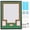 Green & Orange, variant on Sports Jersey Shadow Box Frame, Wall-Mount Display Case with Dual-Color Mat, Photo Slots & Mounting Hardware (Red Top & White Base)