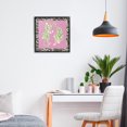 thumbnail image 3 of Stupell Industries Bohemian Purple & Green Twin Tigers Black Framed Giclee Art, 12 x 12, by Karolina Sato, 3 of 8