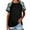 Black, variant on zttd women camouflage print crew neck short sleeve colorblock t shirt top