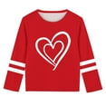 thumbnail image 5 of Ltctricy Girls' Valentine's Day Shirts Casual Crew Neck Long Sleeve Cute Heart Printed Tunic T-Shirts Graphic Tee Tops, 5 of 5