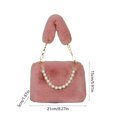 thumbnail image 3 of Women's Polyester Shoulder Bag | Fashion Handbag - Messenger Crossbody Purse | Casual Tote | Multi-Function Accessory | Adjustable Strap | 21x15x5cm | 150g | 1Pc, 3 of 6