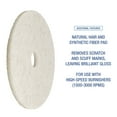 thumbnail image 5 of Boardwalk BWK4024NAT 24 in. Diameter Natural Burnishing Floor Pads - White (5/Carton), 5 of 6