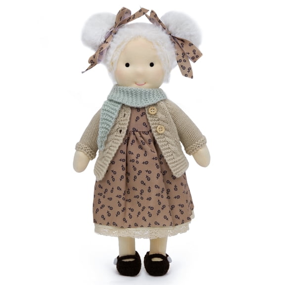 Children's Day Gift Waldorf Doll for Kids - Handmade Rag Doll Birthday Gift for Kids Collectors Plush Doll with Exquisite Box