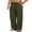 A- Medium Gray, variant on Men's Cotton Linen Pants Elastic Waist Linen Dress Pants Big and Tall Linen Pants