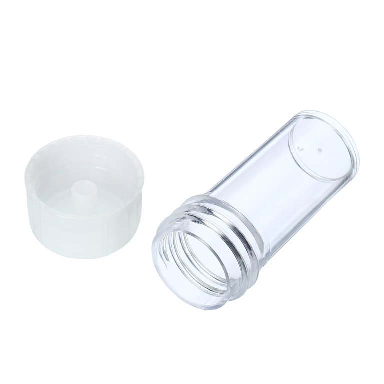 10mL Sample Cups 5Pcs Sample Containers Leak Proof Screw Cap for Lab Home  White