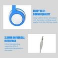 thumbnail image 3 of Headphones for Kids Wired Over-ear Headphones Foldable Sports Headset Portable Music Gaming Earphones w/ Microphone, 3 of 9