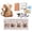 B, variant on 3.9IN Vintage Patchwork Mouse Sewing Kit, DIY Fabric Stuffed Mouse Ornament Craft Set with Full Supplies, Beginner Hand Sewing Plush Toy Making Kit for Adults,B