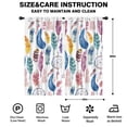 thumbnail image 2 of Blackout Kids Curtains,Watercolor Feather and Dreamcatcher Pattern Childrens Insulated Curtains Set Of 2,Bedroom Essentials,Toddler Room Decor 42x84in(106x213cm), 2 of 5