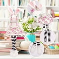 thumbnail image 5 of Easter Bunny Plush Doll, Striped Long Legs Sitting Design, 37Cm Height Cute Creative Gift For Spring Familyren's Easter Decorations New Arrival Plush Toy, 5 of 7