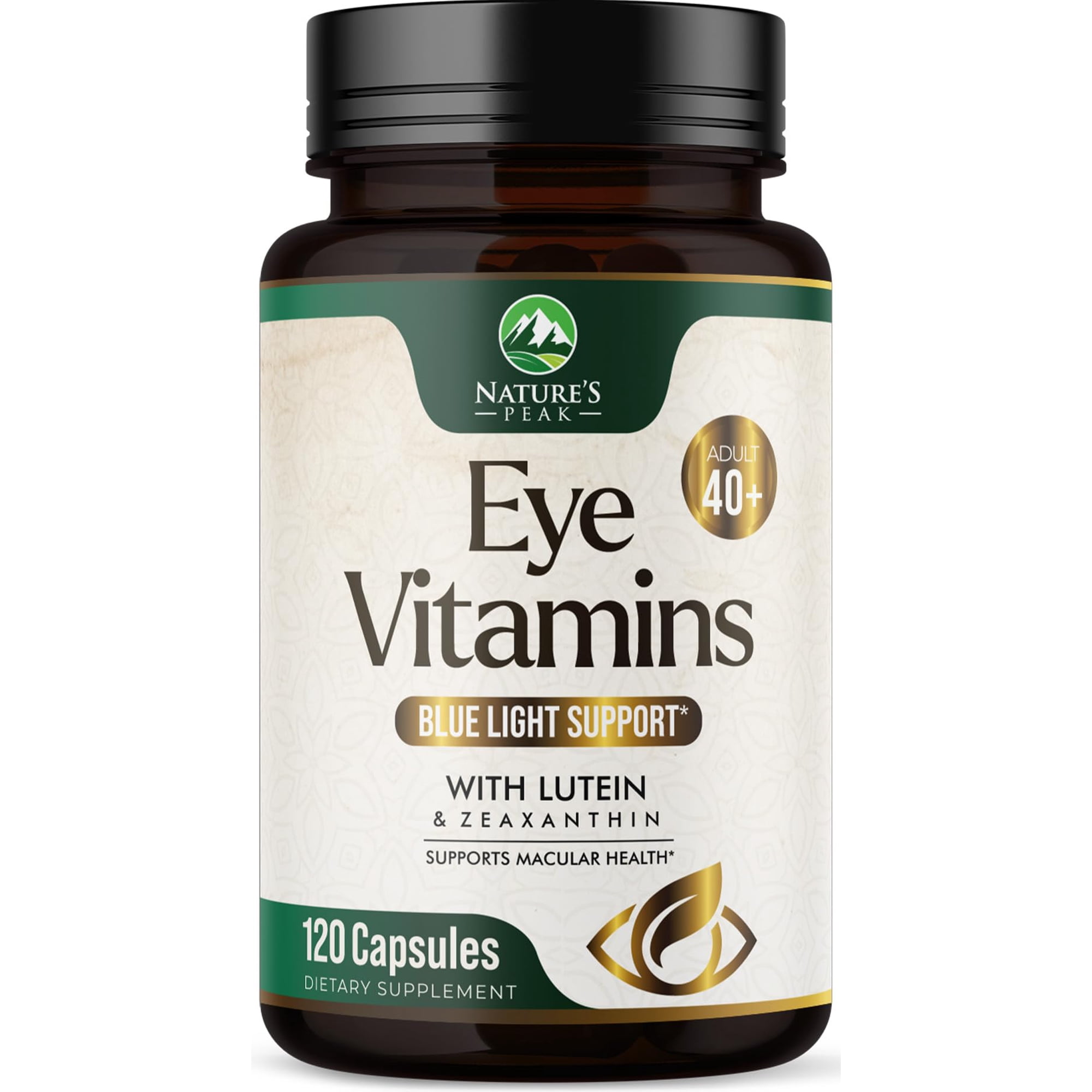 Eye Vitamins Supplements - 3x Strength Eye Health Vitamin with Lutein and Zeaxanthin - Natural Vision Macular Health Eye Support With Zinc, Vitamins C E & Minerals, Bottled in USA - 120 Capsules