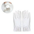 thumbnail image 1 of SHOWERORO 1 Paire de Gants Opera pour Femmes avec Nœud en Satin Durable Blanc, 1 of 8