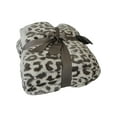 thumbnail image 3 of Legacy Decor Beige Leopard Print With Solid White Fur Fleece Sherpa Throw Blanket 50" x 60", 3 of 3