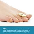 thumbnail image 6 of Corn Cushions for Toes and Feet - Callus Cushions to Protect Sore Spots with Foam Padding - Self-Stick Adhesive Pads - Relief Pain, Pressure and Friction from Shoes (Multi-Size, 45 Count), 6 of 7