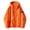 Orange, variant on BADHUB Women's Waterproof Windbreaker 2025 Hooded Rain Shell Jacket Outdoor Hiking Camping Trench Coat Red M