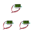 thumbnail image 1 of Mini voltímetro digital LED 0 36 pulgadas 4 5 V-30 V medidor voltios 2 cables () verde, 1 of 9