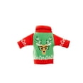 thumbnail image 1 of Matsuzay Ropa para botellas de vino, fundas elásticas, guirnalda, campana, alce, bordado, funda para botella de vino de Navidad, suministros para Kits de decoración para fiestas Alce Matsuzay HA070134-04B, 1 of 6