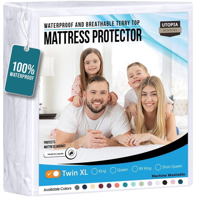 Protector de colchón Utopia Bedding, impermeable, tamaño XL