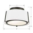 thumbnail image 5 of Crystorama Lighting - Two Light Ceiling Mount - Ceiling Mount - Fulton - Two, 5 of 6
