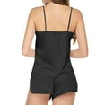 thumbnail image 3 of GHSOHS Sleepwear Pajamas for Women Set Women Pajamas Sets Clearance Sexy Silk Pajamas Set for Women Satin Camisole V Neck Top + Shorts Home Wear Sleepwear Set 2 Piece Outfit Nightwear 2 Piece Outfit, 3 of 3
