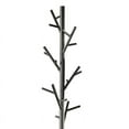 Shiny Twig Style Metal Coat Rack, Black