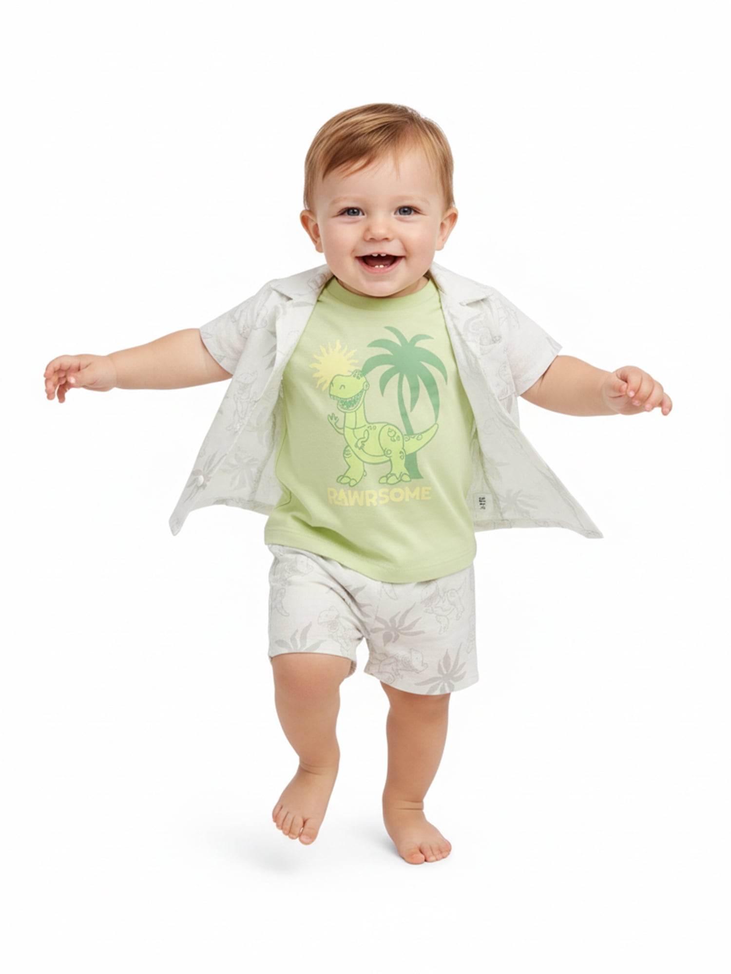 Toy Story Baby Boys Rex Outfit Set, 3-Piece, Sizes 0M-24M