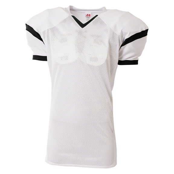 A4 Rollout Football Jersey For Men in White/Black | N4265