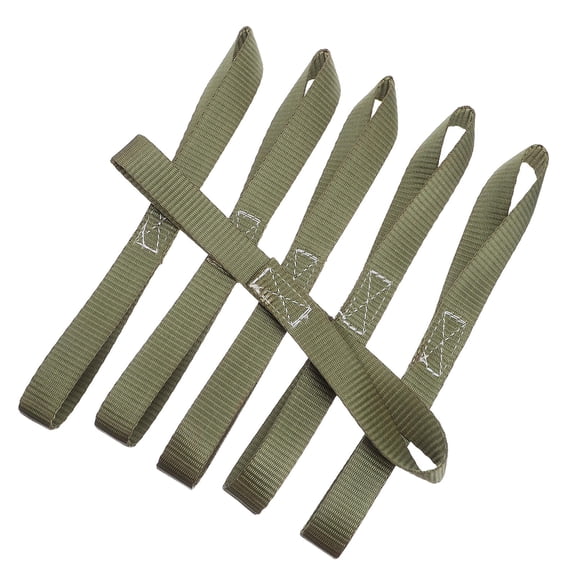 HOOWIFFY 6 Pack Heavy Duty Motorcycle Tie Down Soft Straps, Green Hauling Accessories for ATV UTV Transport Use