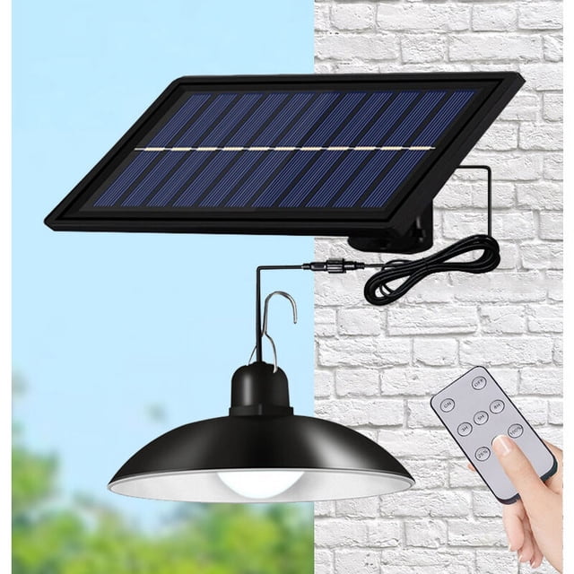 Lámpara solar 30 LED bombilla retro súper brillante 3 brillo control remoto luz blanca IP65