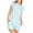 Light Blue, variant on Womens Striped Pajamas Set Two Piece Shorts Pj Set 2 Piece Outfits Sets Cozy Lounge Set Women Pj Sale