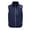 hgg146-Dark Blue, variant on Men's Summer Solid Color Outdoor Cooling Vest with 5V Fan Sleeveless Mandarin Collar Lightweight Breathable Air Conditioner Work Jacket