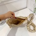 thumbnail image 2 of Bolso bandolera para mujer, suave, plisado, ligero, informal, para mujer (dorado), 2 of 8