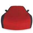thumbnail image 3 of 2005-2013 C6, Z06, ZR1, Grand Sport Corvette Ultraguard Stretch Satin Indoor Car Cover : Sport Series Dark Red/Black, 3 of 3