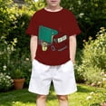 thumbnail image 2 of Huowey Boys Toddler Funny Graphic Tee Top Short Sleeve Lightweight Crewneck Cute Cartoon Print Loose Fit Everyday Tees Comfortable Fit Summer Base T Shirts Sofr Kids Clothes,12-13 Years, 2 of 4