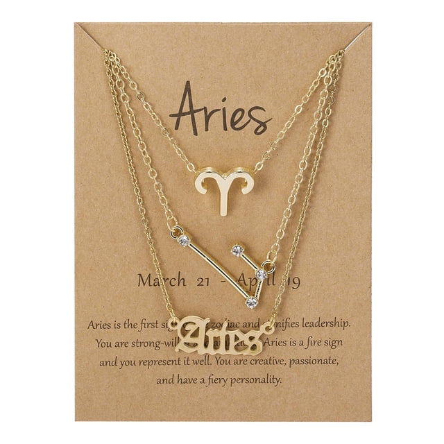 Fiudx Conjunto de Tres Collares con La Letra "Doce" En Inglés Antiguo.